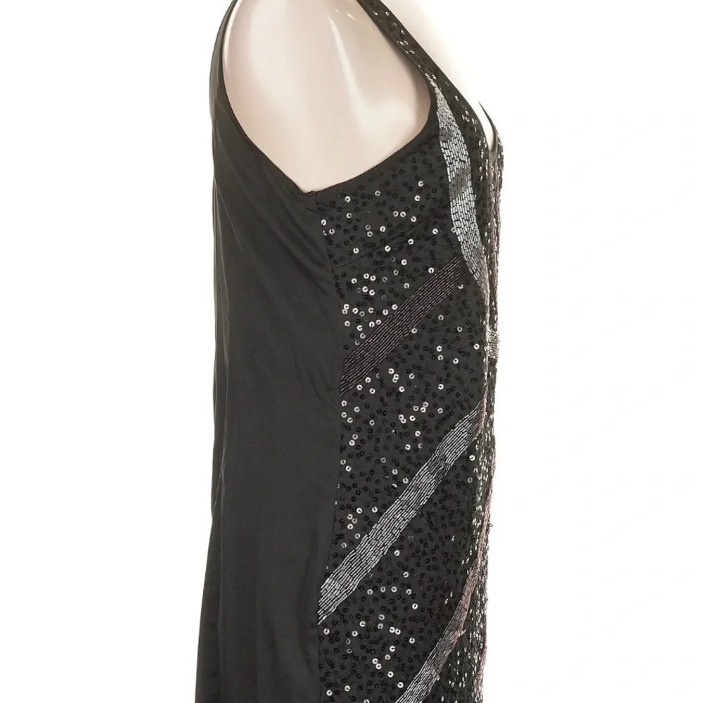 Guess Black and Silver Sequin Mini Party Dress - Picture 4 of 6